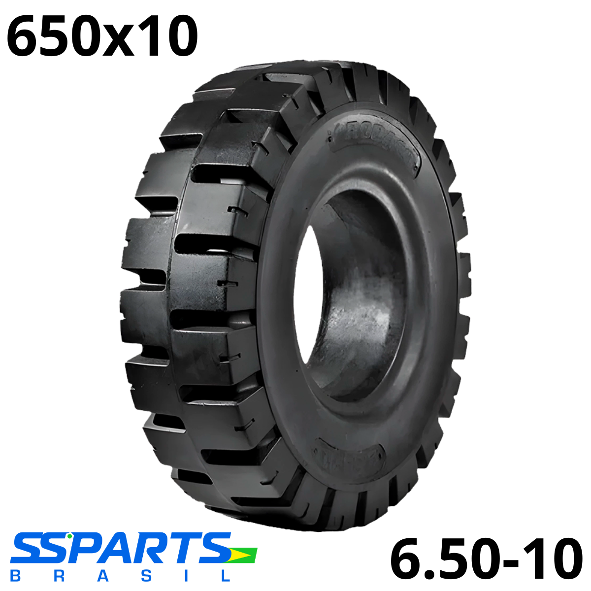 Pneu Maciço 650x10 Rodaco Standard P/ Emp...